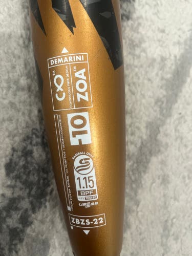 Used 2022 Composite (-10) 28 Drop -10 Zoa  Bat