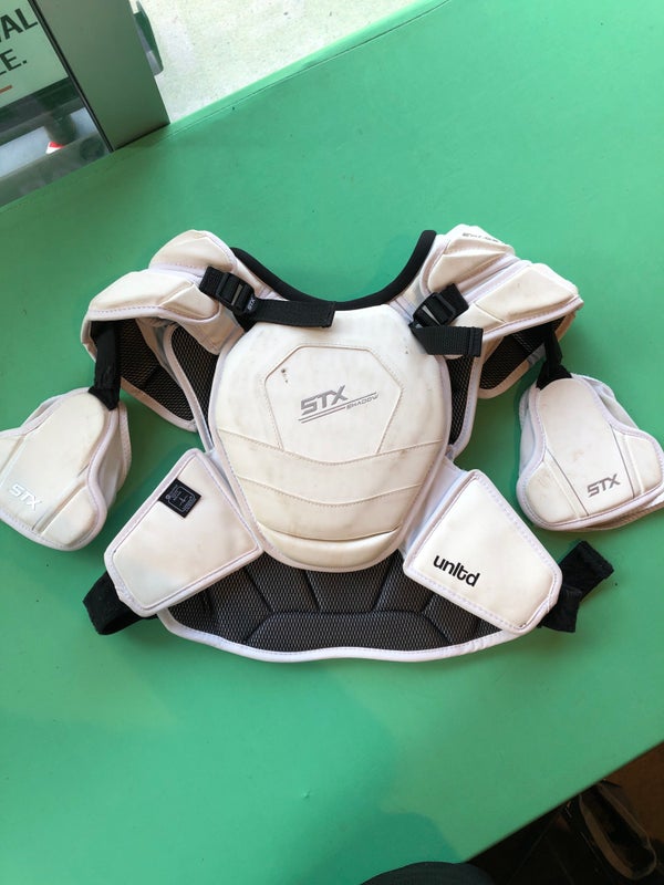 Used STX Shadow Lacrosse Goalie Shoulder Pads - EKG Certified (Size: Large)
