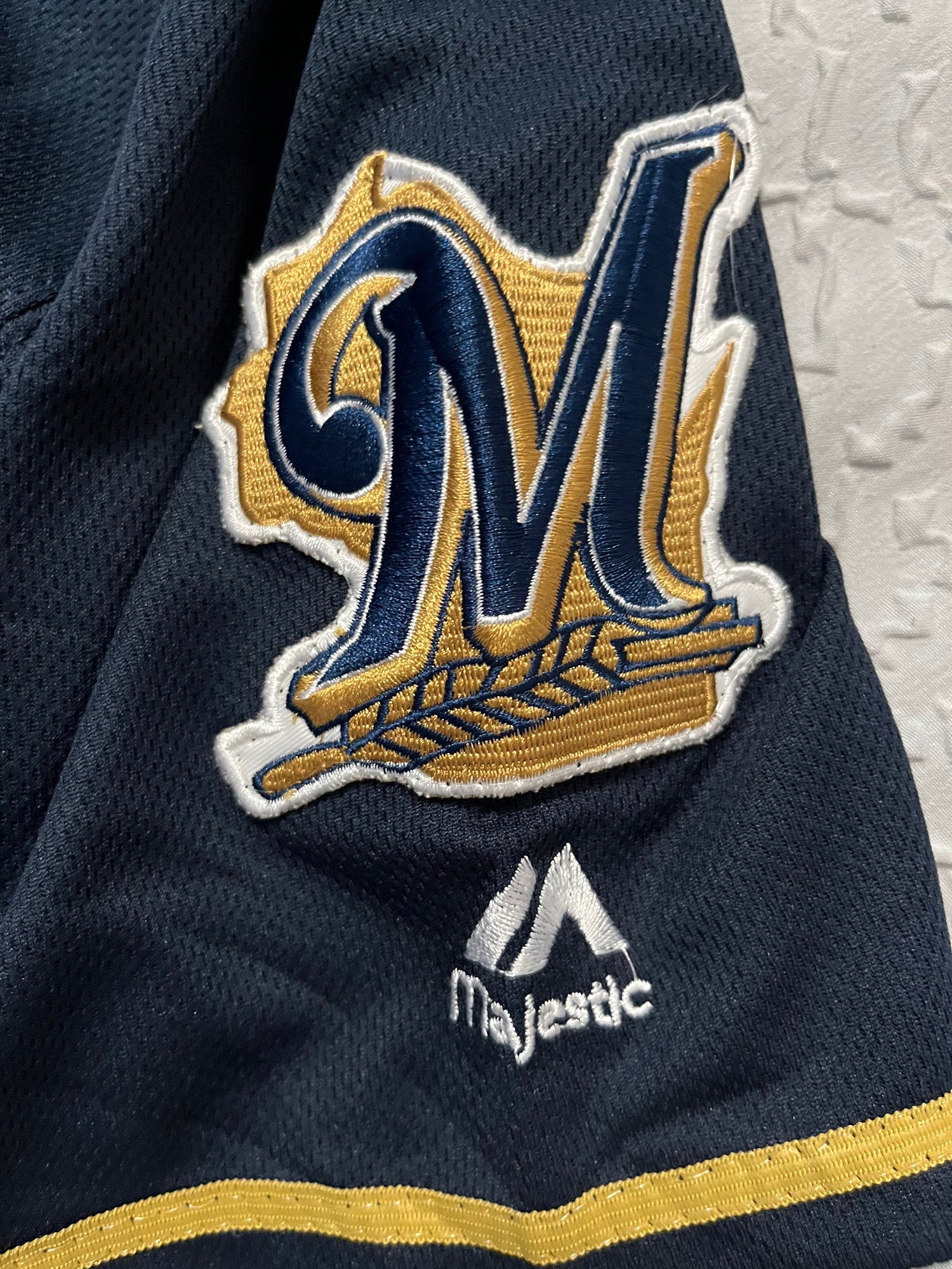 Men's Majestic Miami Marlins #16 Jose Fernandez Authentic Black Team Logo  Fashion Cool Base MLB Jersey