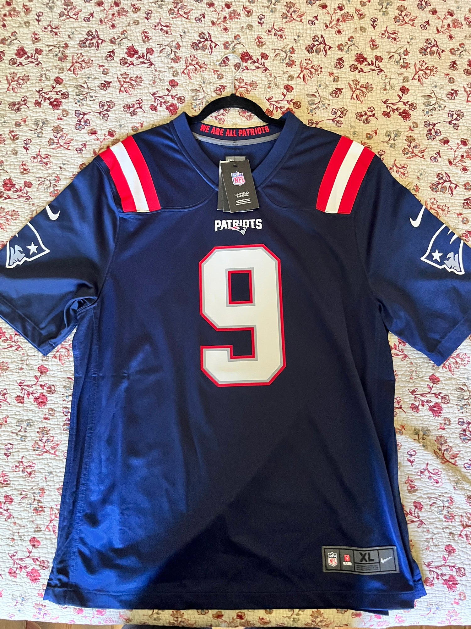 Nike On Field Knutsen #50 England Patriots Jersey Size XL