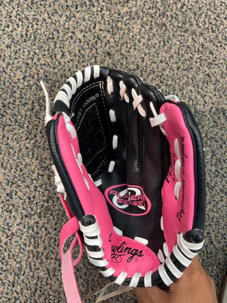 Rawlings Player Series Baseball Glove, Pink, Regular, 8.5-in