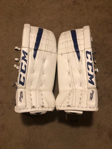 Used 33+1 CCM  Extreme Flex II 860 Goalie Leg Pads