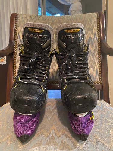 Used Bauer Wide Width  Size 7 Supreme 3S Hockey Skates