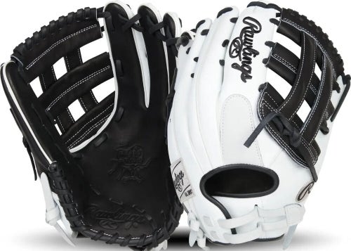New Rawlings Heart of the Hide 12.75" Fastpitch Softball Glove RHT White/Black