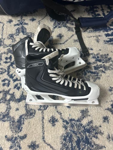 Senior Used CCM Ribcor 40K Hockey Goalie Skates Regular Width Size 9.5