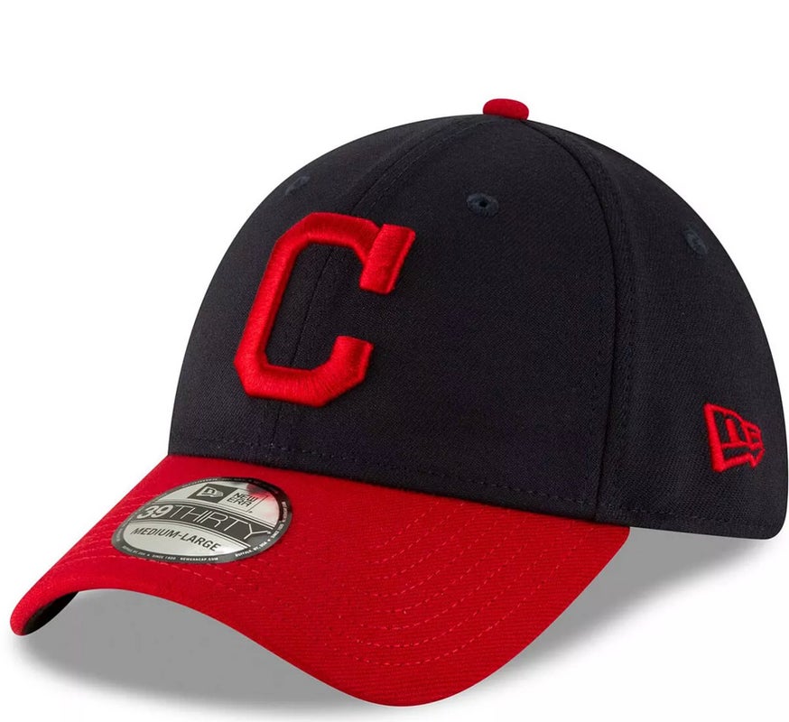 New Era Men's Cleveland Indians (Guardians) Home 39Thirty Stretch Fit Hat - L/XL