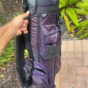 Woman’s Datrek golf cart bag with shoulder strap