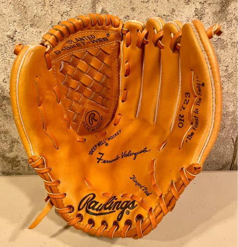 Rawlings Or723 Fernando Valenzuela 13" Fastback Model RHT Baseball Glove