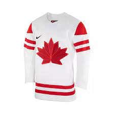 Team Canada White Used XL Men's Nike Jersey