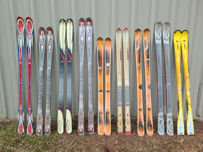 Lot of 9 Pair Blank Skis PLEASE READ DESCRIPTION