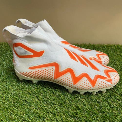 Adidas Freak Ultra 22 Primeknit Laceless Football Cleat 13.5 White Orange GZ0464