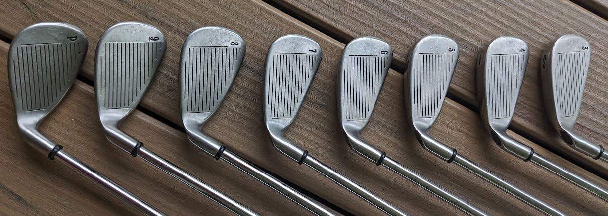 Men's Used Callaway Right Handed Steelhead X-14 Iron Eight Club Set Steel Shaft