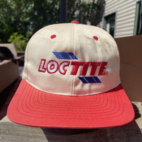 Loctite Glue Vintage Toppers Cream Red Snapback Hat