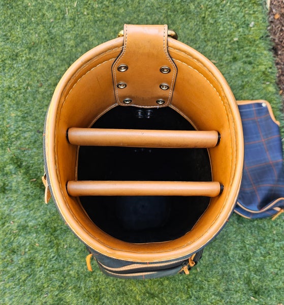 Trussardi Leather Caddy Golf Bag, 3 Way Top, With RainHood, 6