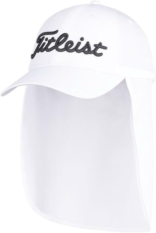 Titleist Sunbreaker Hat (White/Black, OSFA) Golf Sun Cap NEW
