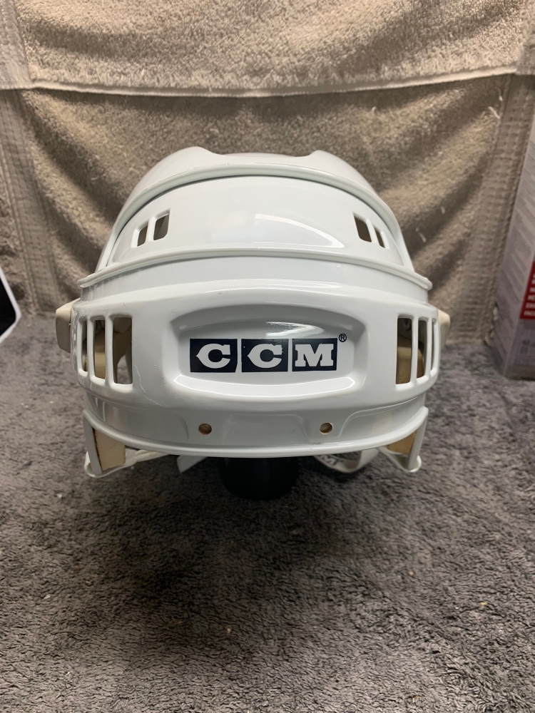 VINTAGE CCM HT2 HOCKEY HELMET WITH RARE SIDE BUMPERS LARGE