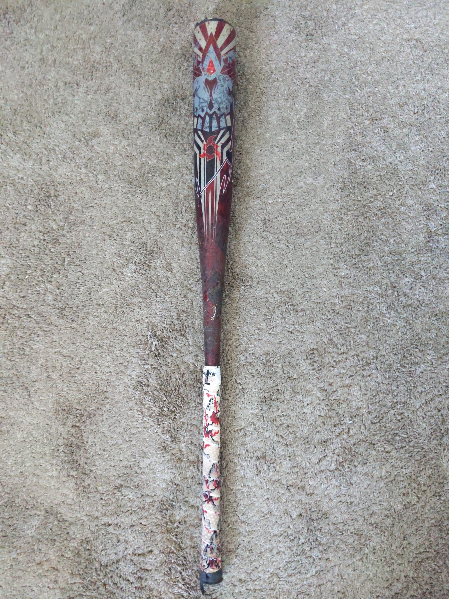 KNOBLESS Used BBCOR Certified 2022 DeMarini Alloy Voodoo One Bat (-3) 30 oz 33"