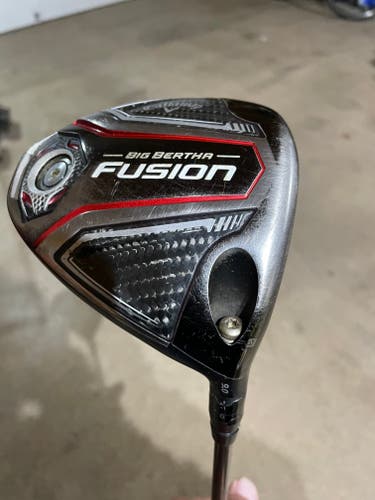 Men's Used Callaway Right Handed Big Bertha Fusion Driver Stiff Flex 9 Loft