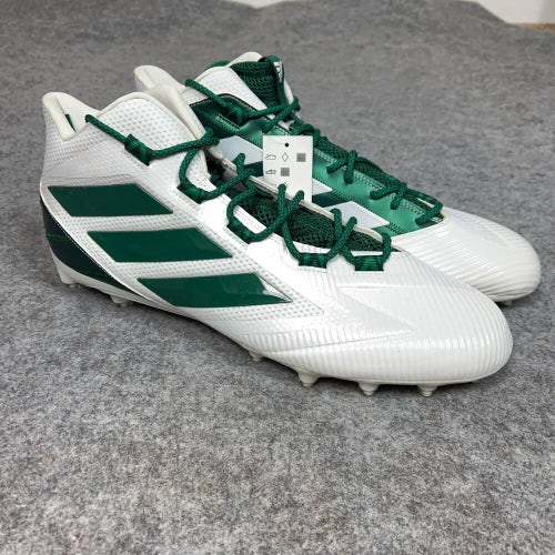 Adidas Mens Football Cleats 17 White Green Shoe Lacrosse Freak Carbon Mid Y1