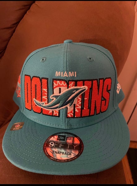 Men's New Era White/Orange Miami Dolphins Retro Sport 9FIFTY