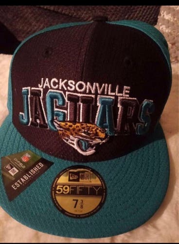 Jacksonville Jaguars New Era NFL Sideline Fitted Hat 7 3/8