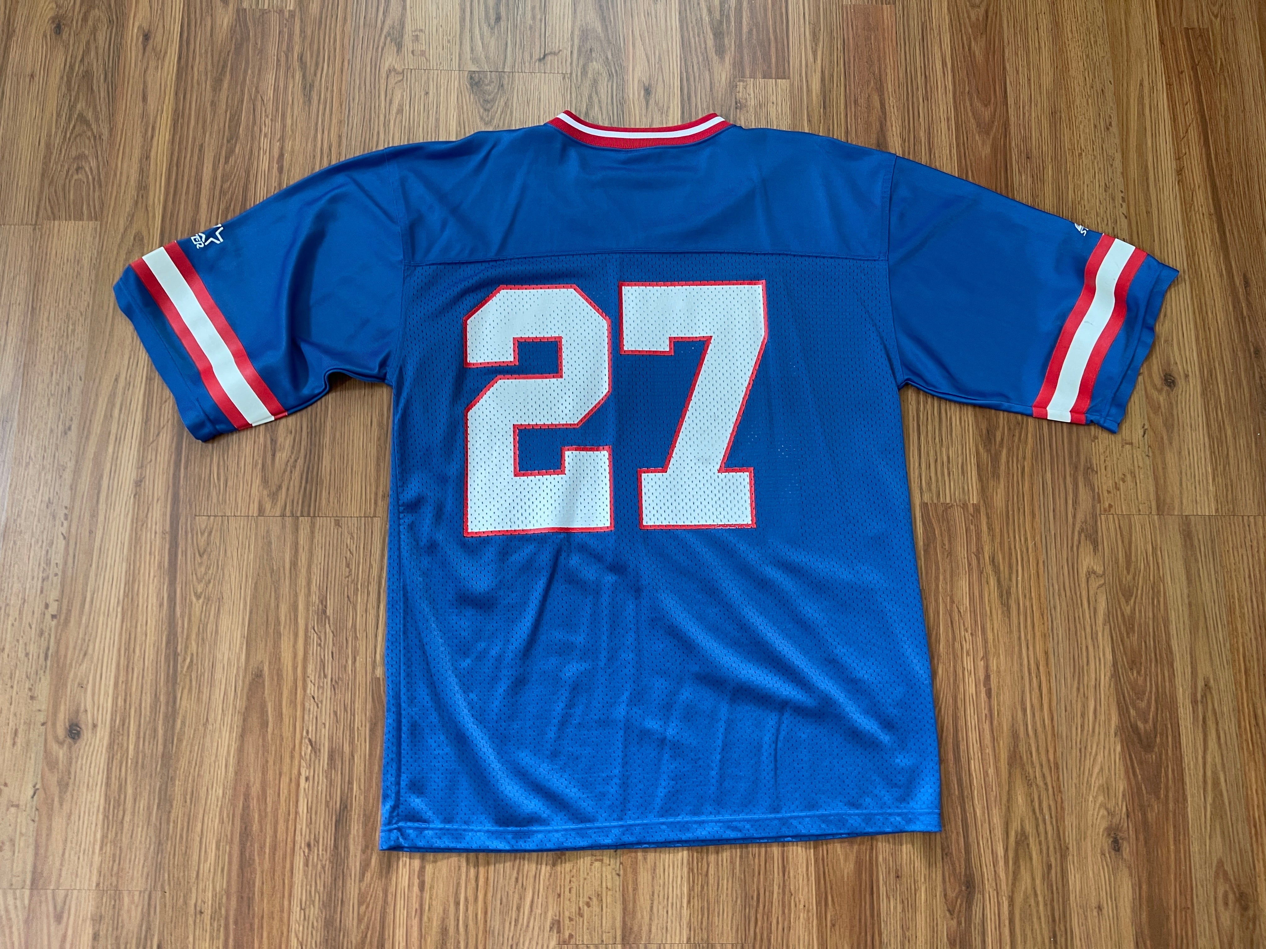 New York Giants #27 Rodney Hampton NFL Starter Black Jersey Large L 48