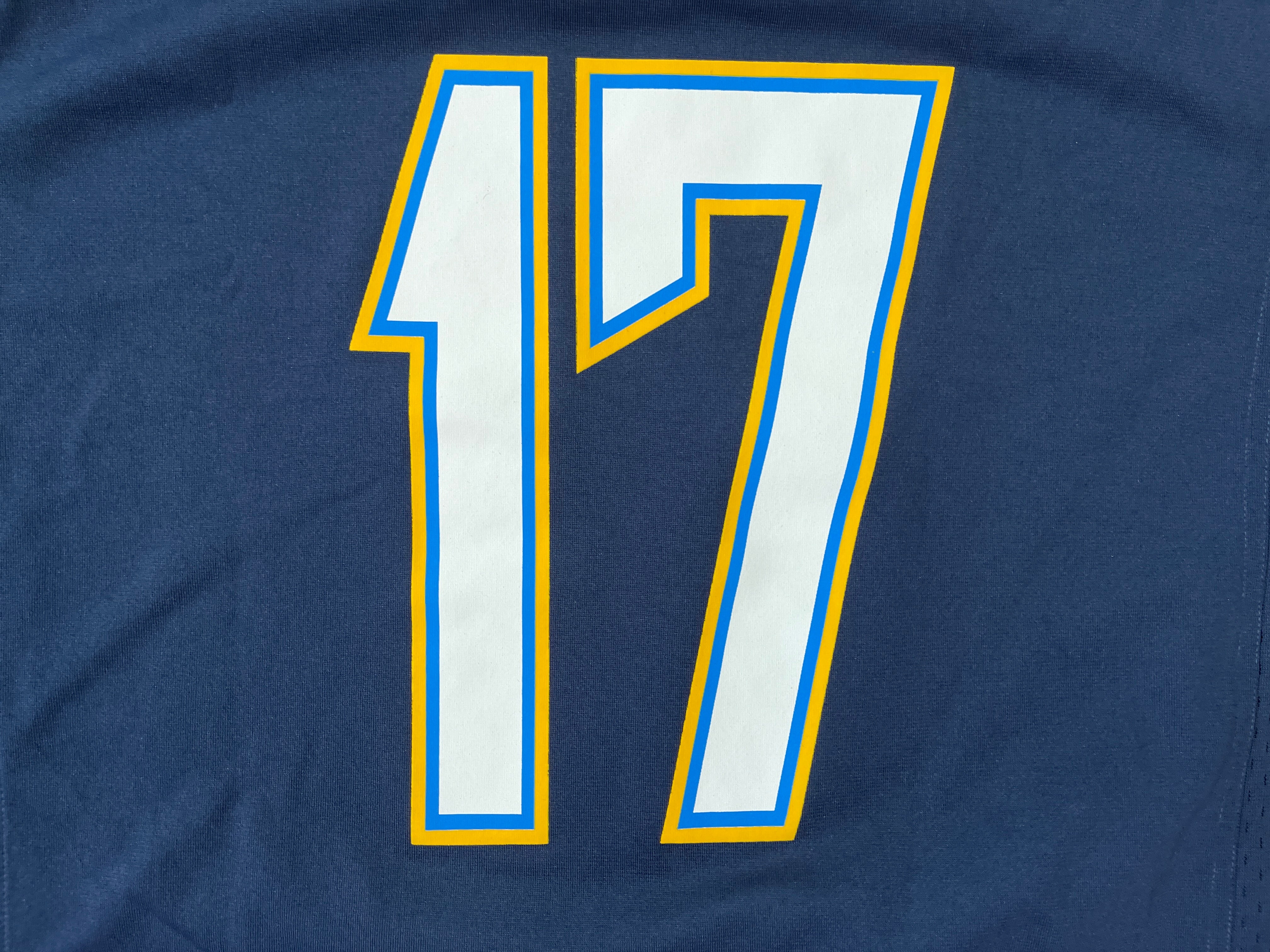 NFL Team Apparel Philip Rivers #17 Los Angeles Chargers Jersey Youth Size S  (8)
