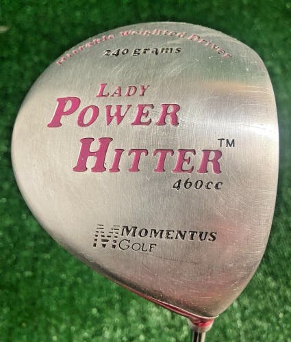 Momentus Power Hitter Ladies 460cc 240g Weighted RH Pink Training Driver 44 Inch