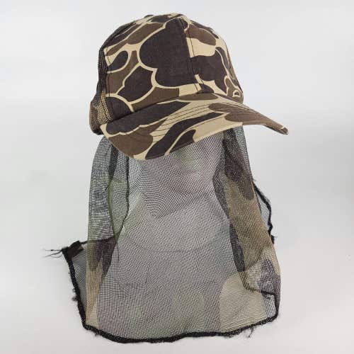 Vintage Duck Camo Younghan Mesh Net Mask Snapback Hunting Hat Cap