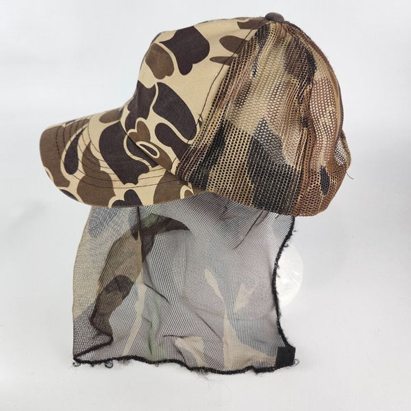 Vintage Duck Camo Younghan Mesh Net Mask Snapback Hunting Hat Cap