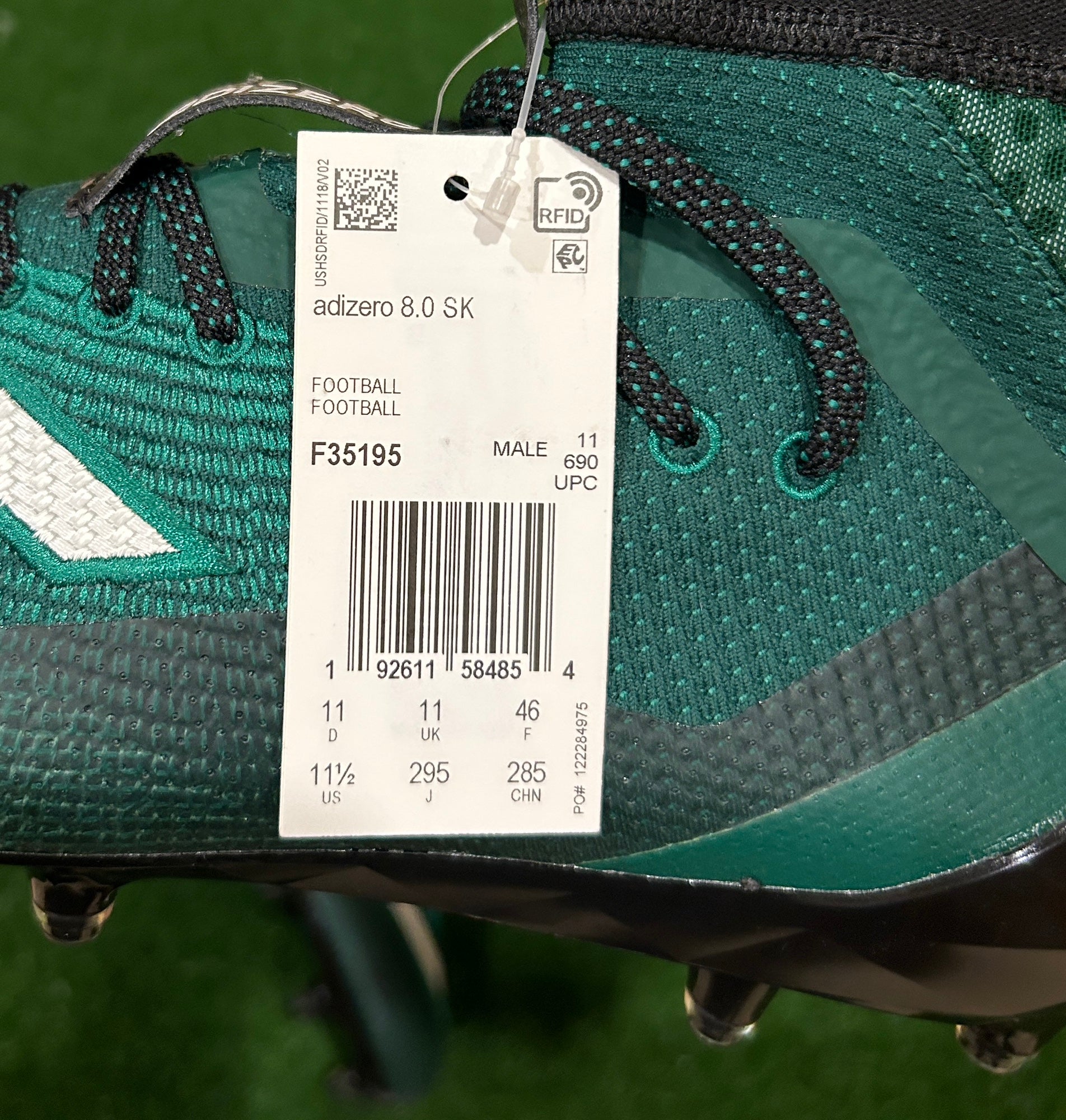 Adidas Adizero 8.0 SK Football Cleats Green F35195 Mens size 11.5 |  SidelineSwap | Buy and Sell on SidelineSwap