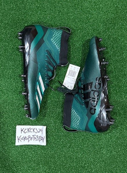 Adidas Adizero Black and Dark Green Sports Cleats Adidas F50 Adizero Black Green Football Soccer Boots Cleats  main image 4
