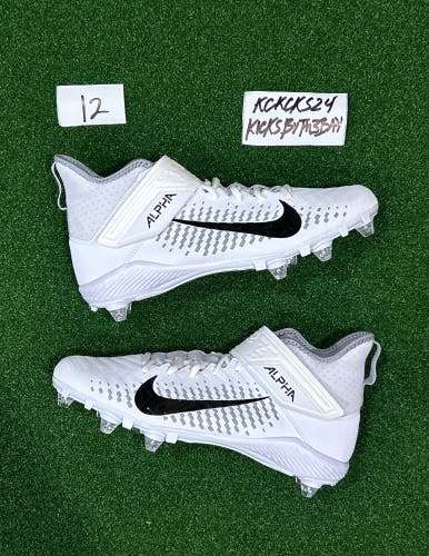 Nike Alpha Menace Pro 2 D Football Cleats White CK4277 100 Mens Size 12