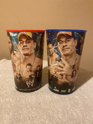 WWE Wrestling Collectible Drinking Cups