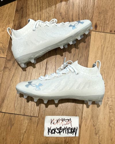 Under Armour Spotlight LUX MC Football Cleats White 3022654-100 Mens size 8.5