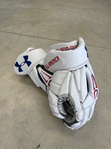 Used Once Under Armour All America Game Command Pro 2 Lacrosse Gloves
