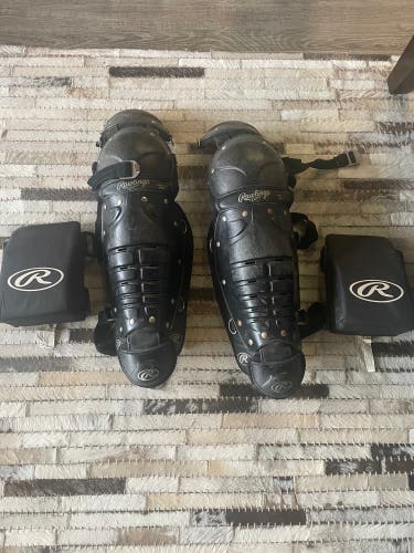 Used Rawlings 9DCW Catcher's Leg Guards