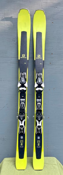 Used Unisex 2019 Salomon 150 cm All Mountain CFR Skis With Bindings Max Din 11