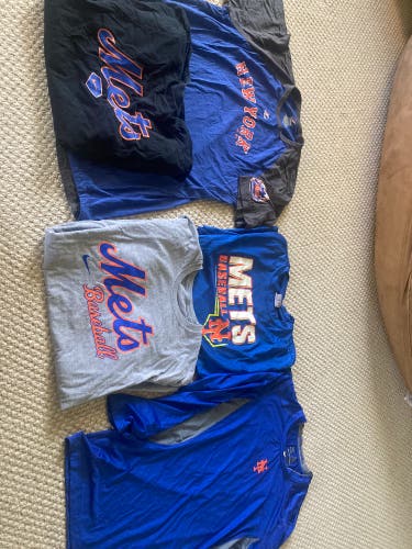 5 NEW YORK METS SHIRTS XL