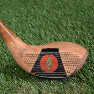VINTAGE REG.86-872 FANCY FACE PERSIMMON WOOD SPOON ~ LEFT HANDED