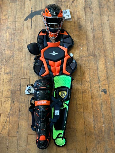New All-Star CKCC912S7X Catcher's Set Black/Orange