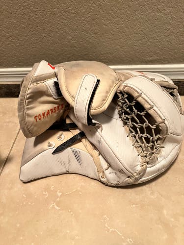 Used Regular Pro Stock CCM Premier Pro Glove Tokarski