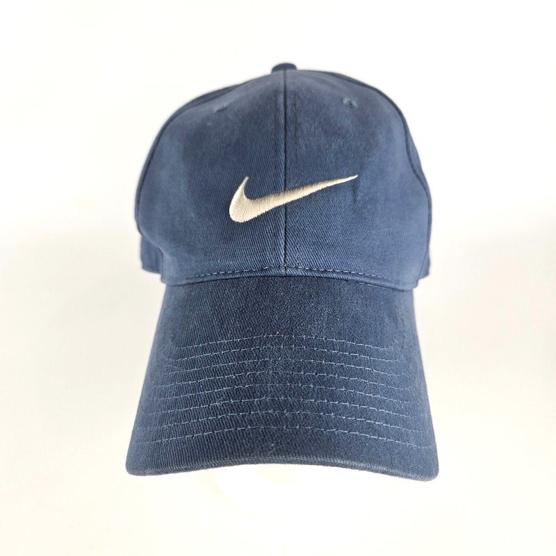 Nike Just Do It Blue Baseball Cap Hat Adjustable Swoosh Golf Running