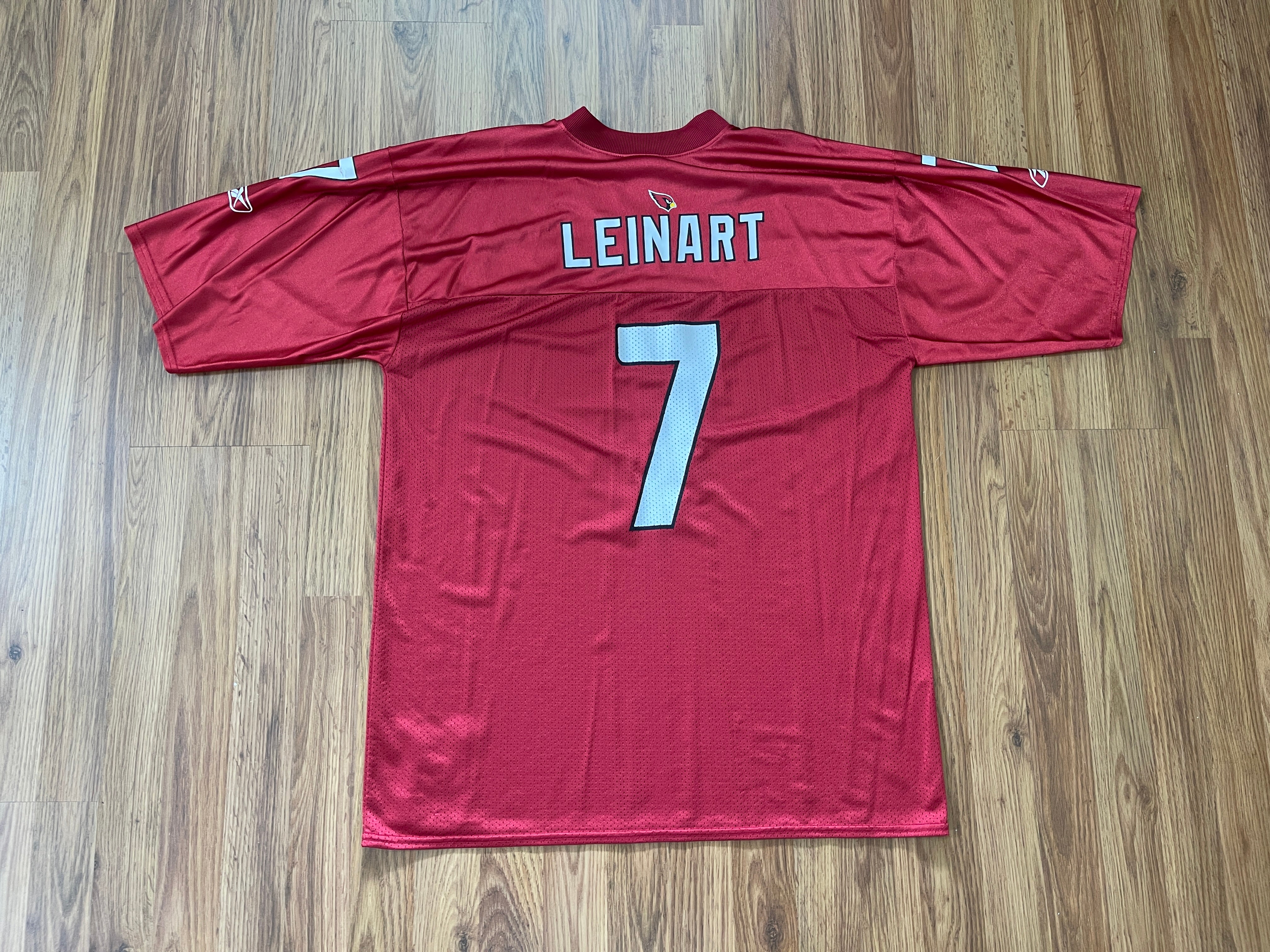 Arizona Cardinals Matt Leinart #7 NFL Football Reebok Size Large Football Jersey