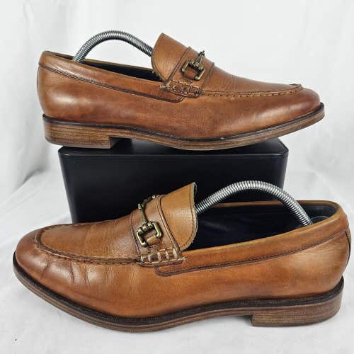 Cole Haan Hamilton Grand British Tan Brown Bit Loafers Dress Size 9 M C25136