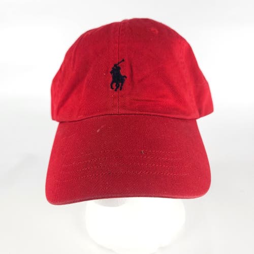Polo Ralph Lauren Baseball Cap Hat Red Navy Pony Adjustable Strapback