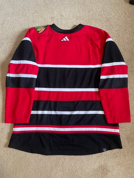 Adidas Chicago Blackhawks Mens Black Throwback Authentic Hockey Jersey