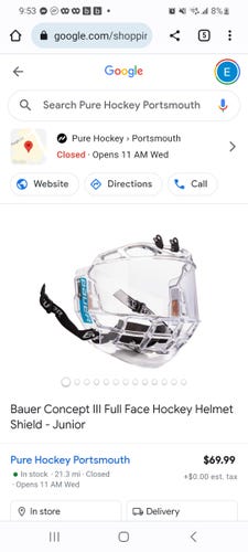 2 Bauer Concept 3 shields and 1 CCM FV1 bubbles