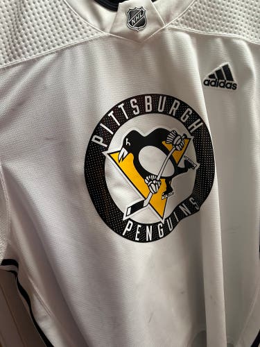 White Penguins goalie practice jersey
