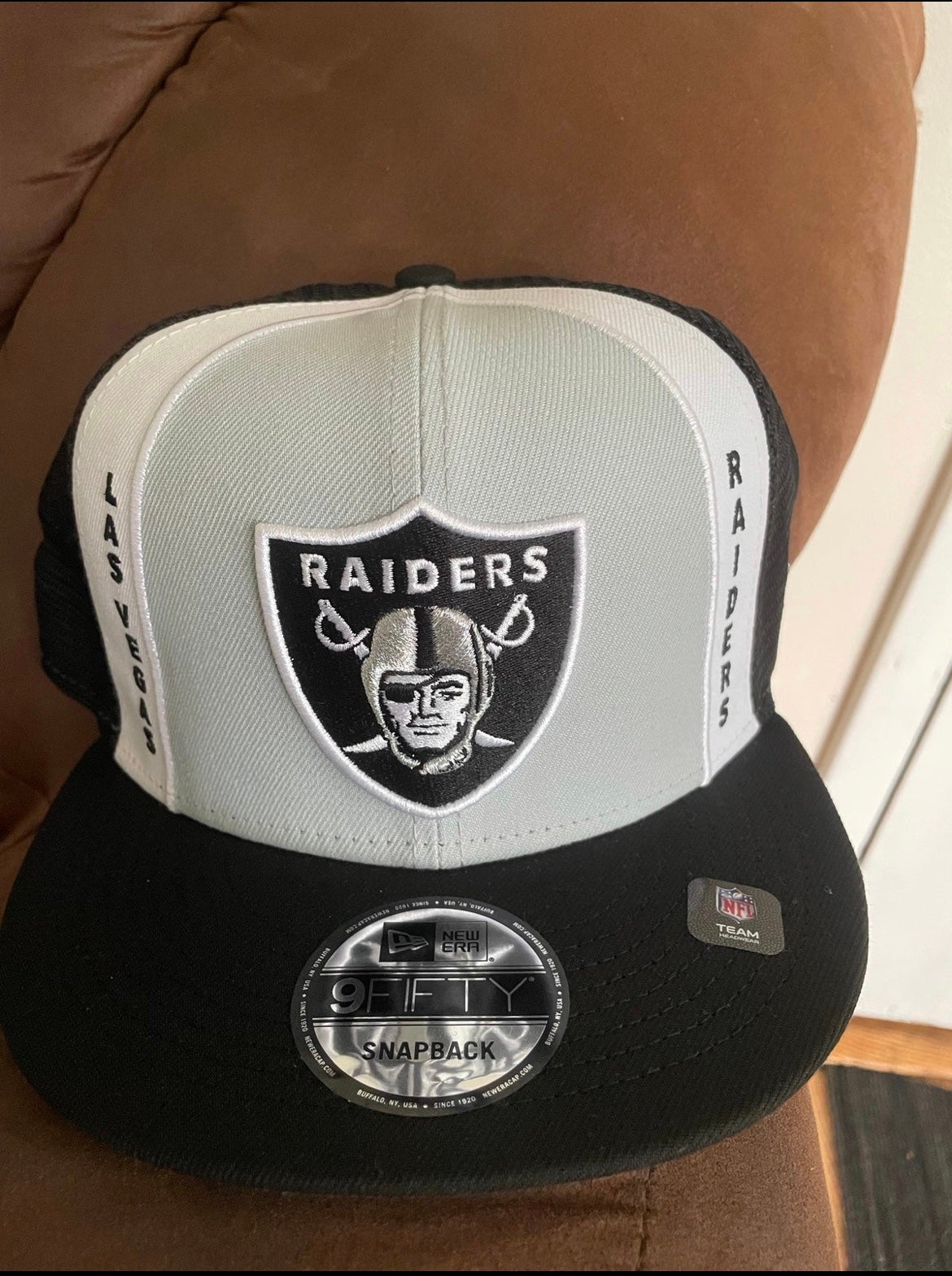 Las Vegas Raiders New Era Throwback 9FIFTY Snapback Hat - Black